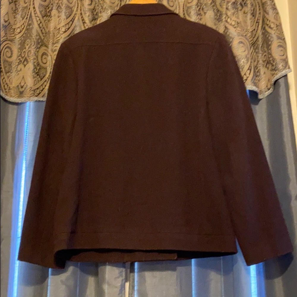 Brown Wool/ Cashmere Peacoat All lined inside
